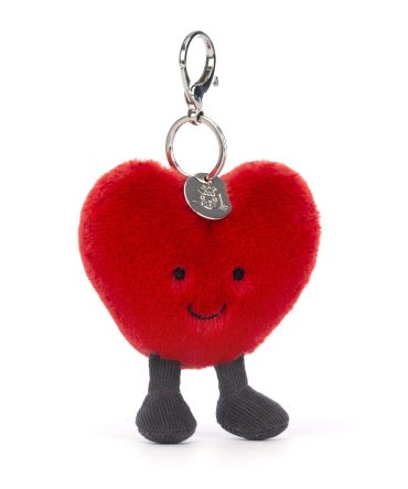 Amuseable Red Heart Bag Charm