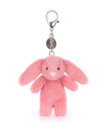 Bashful Bunny Pink Bag Charm