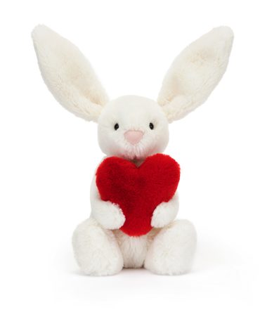 Bashful Red Love Heart Bunny Little