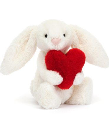 Bashful Red Love Heart Bunny Little