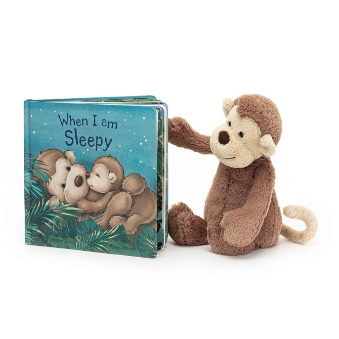 When I Am Sleepy Book And Bashful Monkey Medium