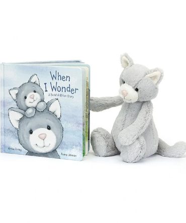 When I Wonder Book And Bashful Grey Kitty Bundle