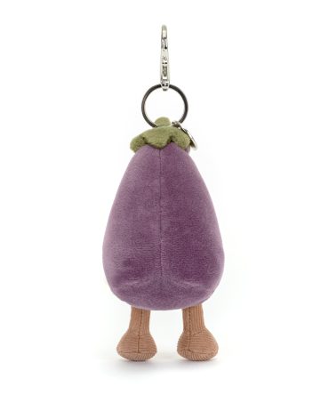 Vivacious Eggplant Bag Charm