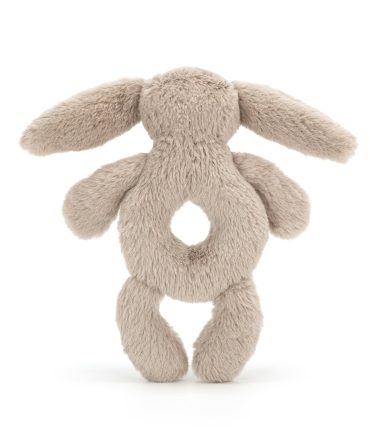 Bashful Beige Bunny Ring Rattle