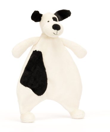 Bashful Black & Cream Puppy Comforter