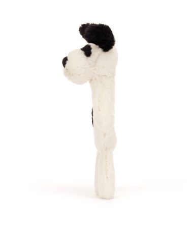 Bashful Black & Cream Puppy Ring Rattle