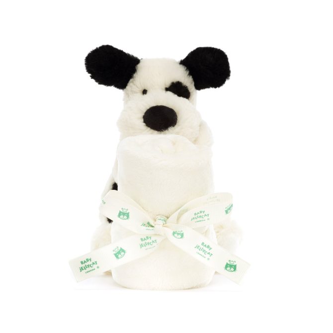 Bashful Black & Cream Puppy Soother