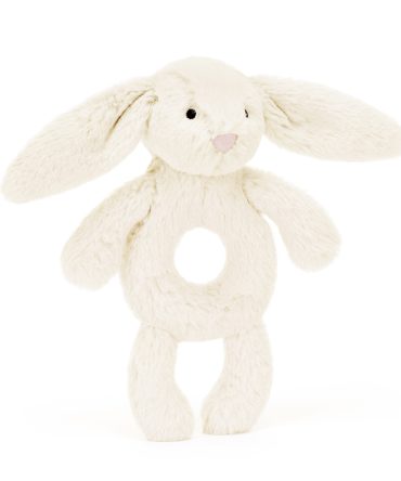 Bashful Cream Bunny Ring Rattle