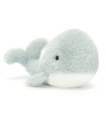 Wavelly Whale Grey